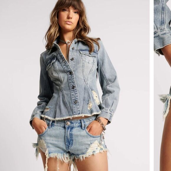 One Teaspoon Pants - One Teaspoon 29 SALTY DOG BONITAS LOW WAIST DENIM SHORT